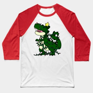 Christmas Tree Rex Baseball T-Shirt